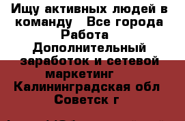 Ищу активных людей в команду - Все города Работа » Дополнительный заработок и сетевой маркетинг   . Калининградская обл.,Советск г.